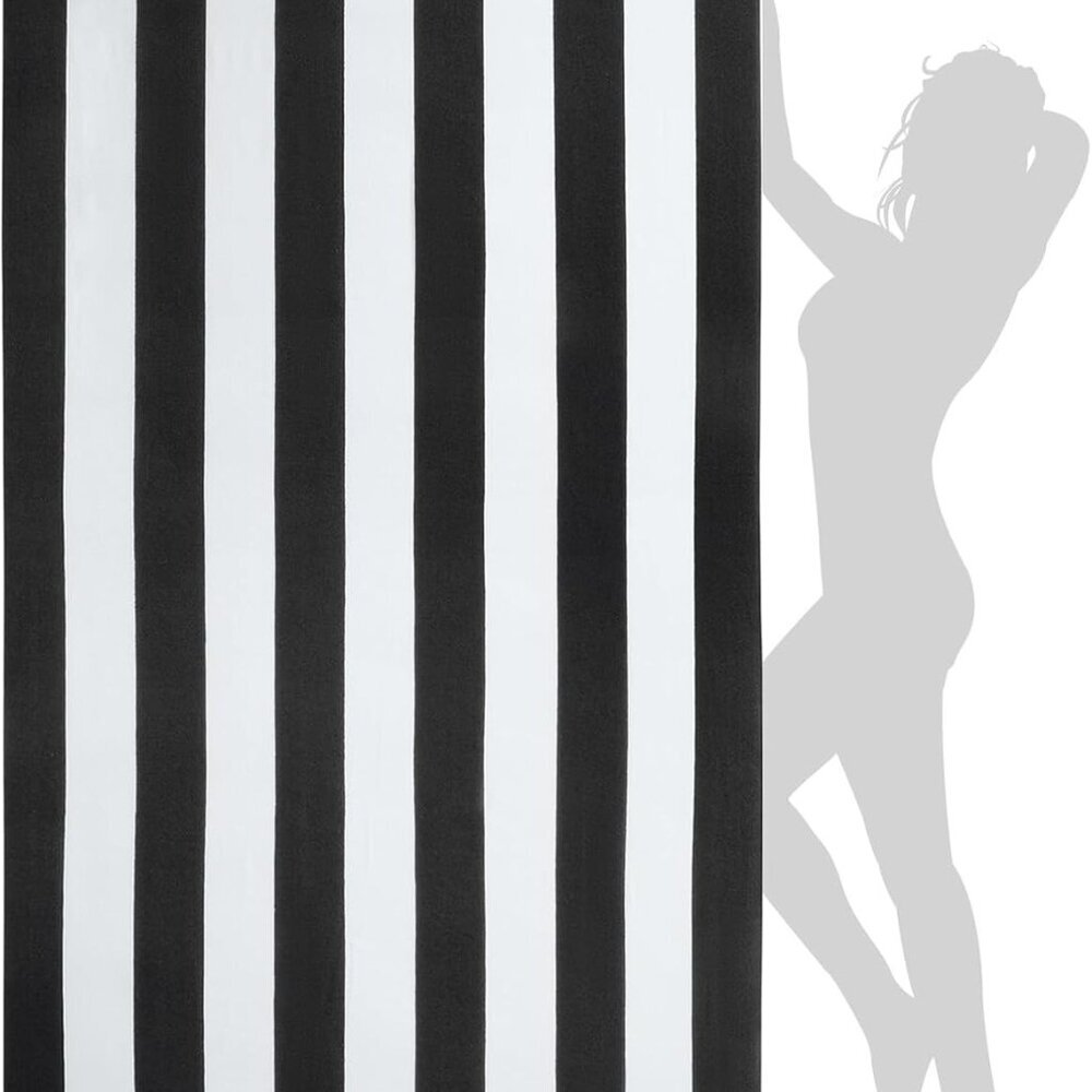 Extra Large Beach Towel - Oversized Mircofiber Beach Towel 40'' x 70'', XL Strip